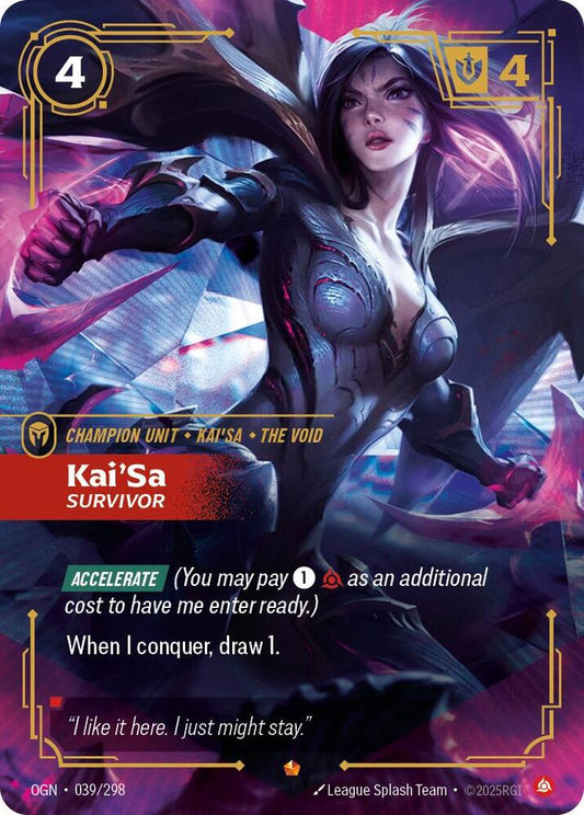 Kai'Sa - Survivor 39/298 (Origins)  - Foil