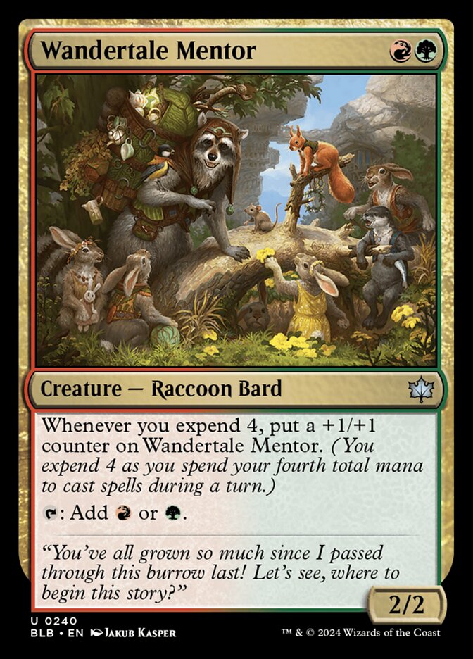 Wandertale Mentor 240 (Bloomburrow)  - Foil