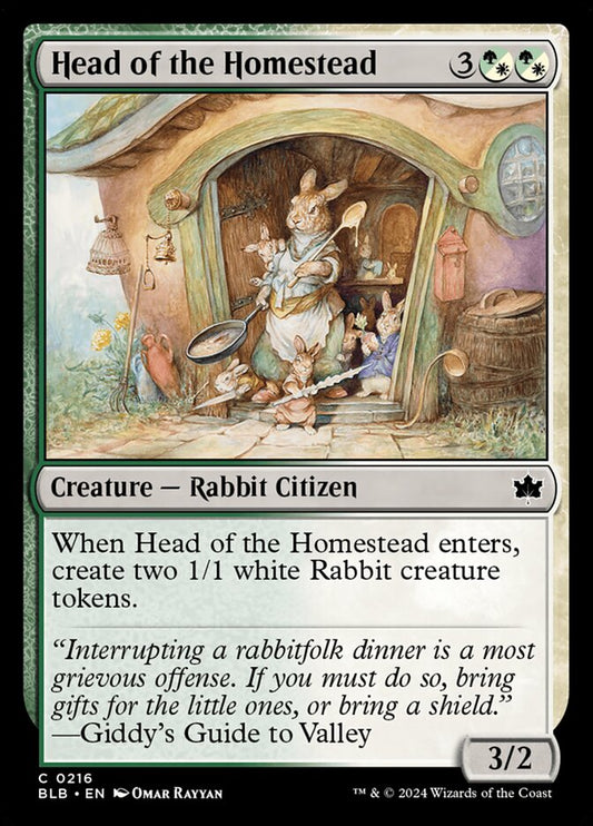 Head of the Homestead 216 (Bloomburrow)  - Foil