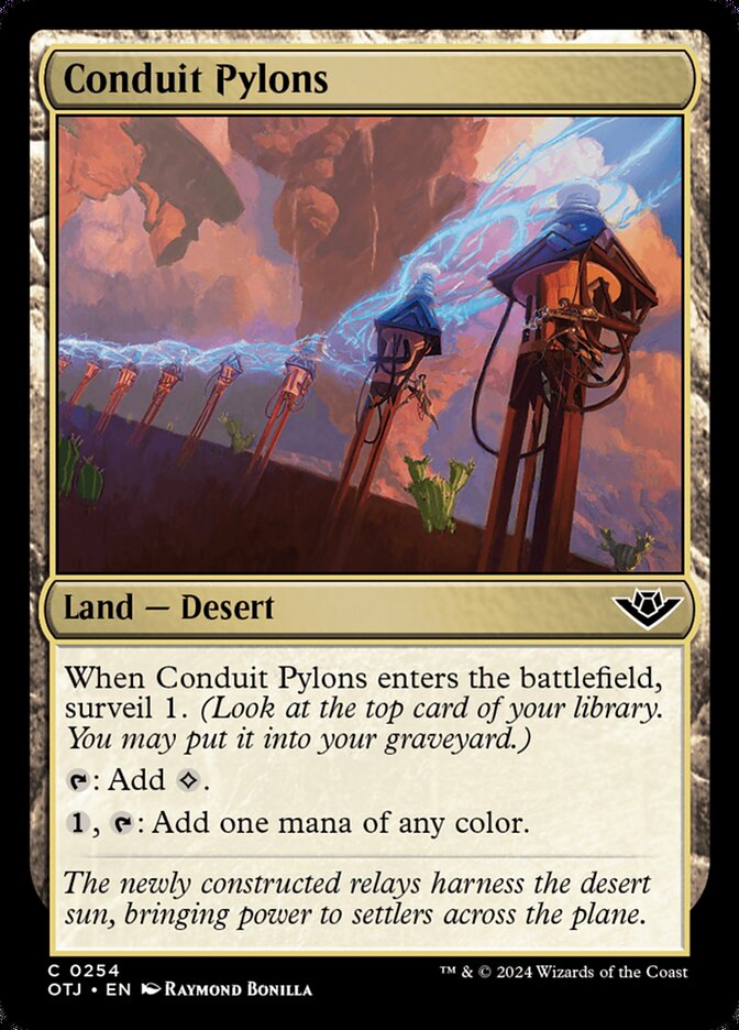 Conduit Pylons 254/286 (Outlaws of Thunder Junction)  - Foil