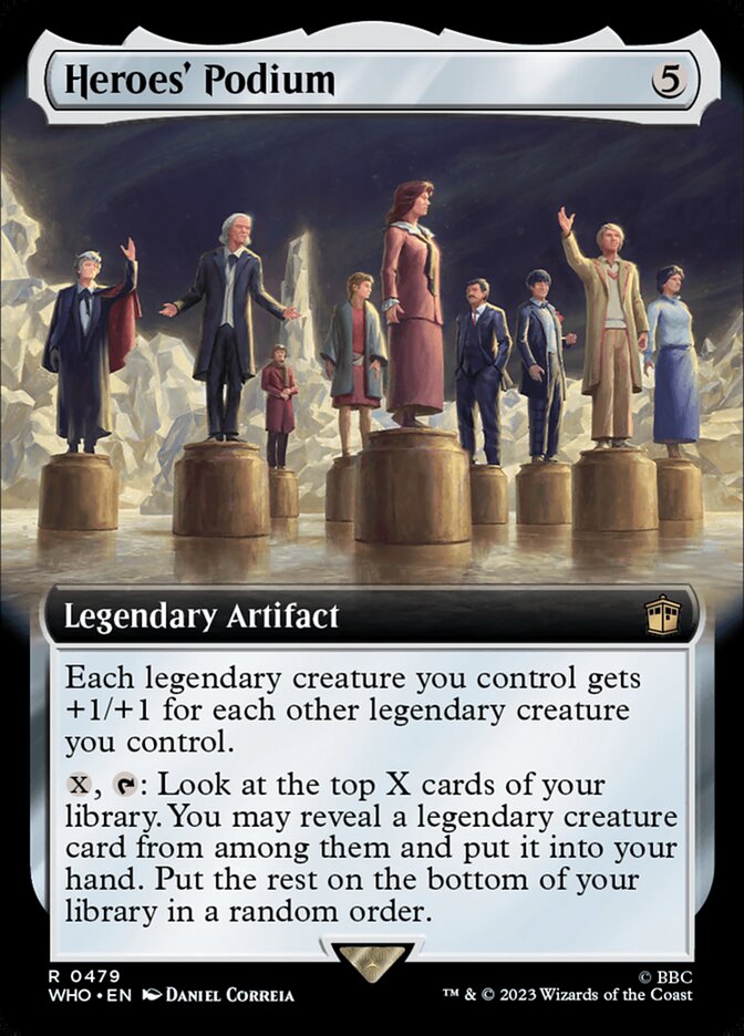 Heroes' Podium 479 (Universes Beyond: Doctor Who)  - Extended Art Foil