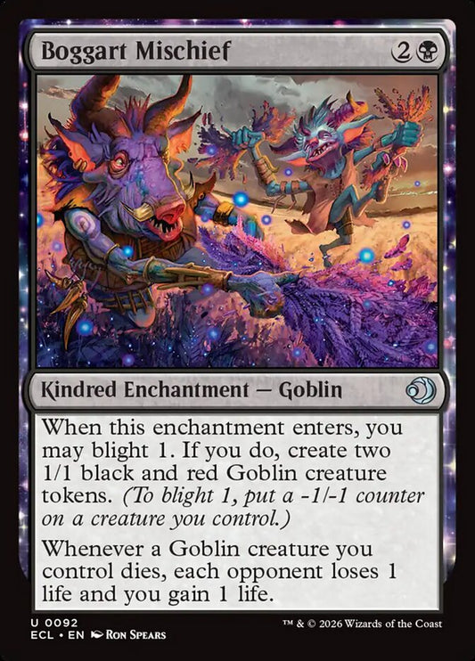Boggart Mischief 92 (Lorwyn Eclipsed)  - Foil