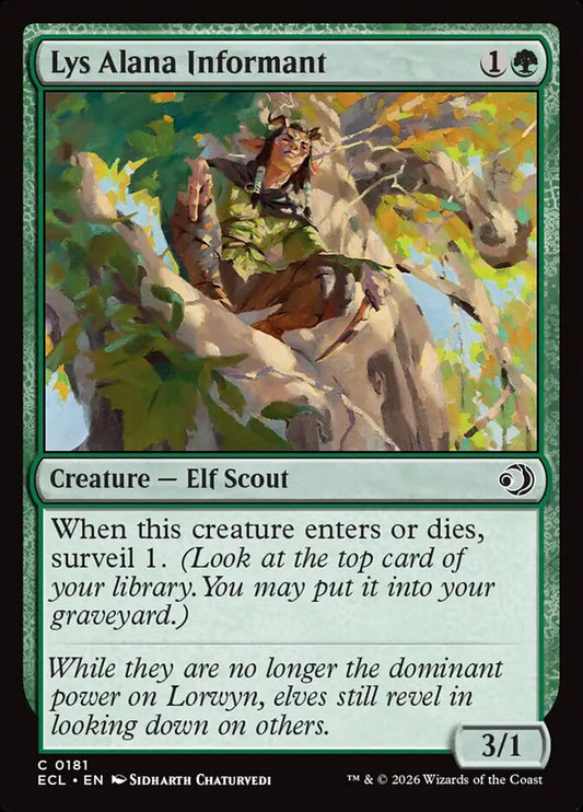 Lys Alana Informant 181 (Lorwyn Eclipsed)  - Foil