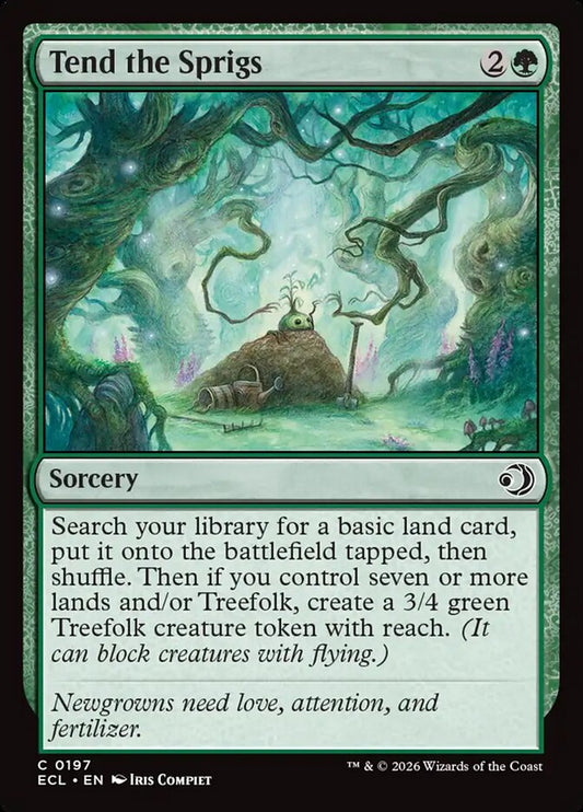 Tend the Sprigs 197/273 (Lorwyn Eclipsed)  - Foil