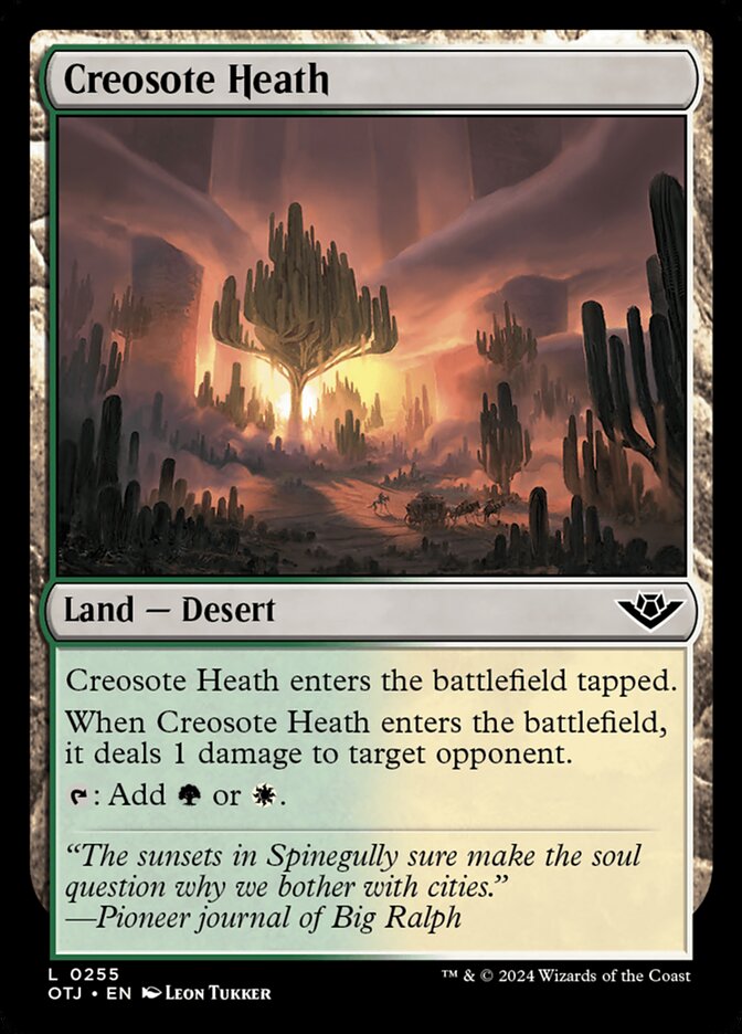 Creosote Heath 255/286 (Outlaws of Thunder Junction) 