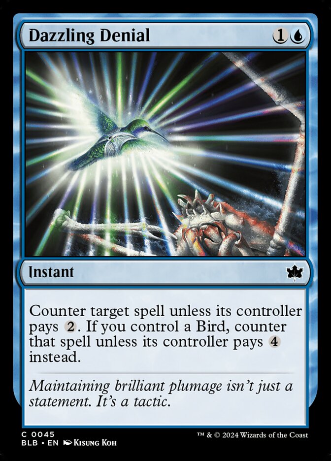 Dazzling Denial 45 (Bloomburrow)  - Foil