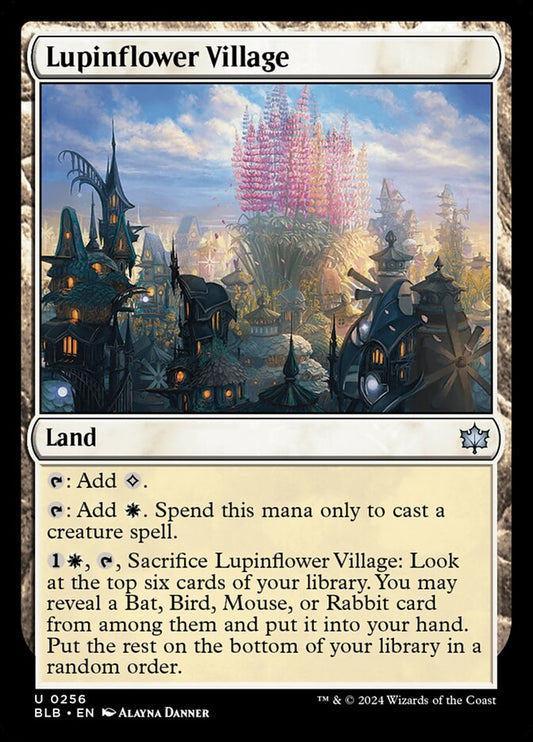 Lupinflower Village 256 (Bloomburrow)  - Foil