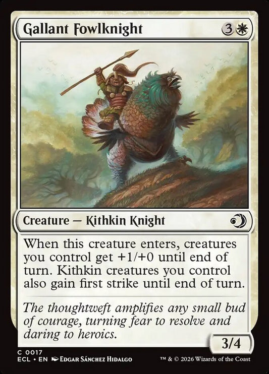 Gallant Fowlknight 17 (Lorwyn Eclipsed)  - Foil