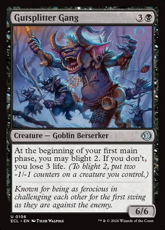 Gutsplitter Gang 106/273 (Lorwyn Eclipsed)  - Foil