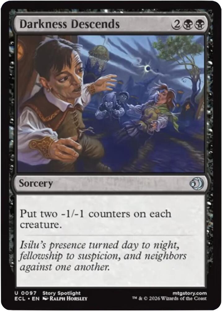 Darkness Descends (Lorwyn Eclipsed)  - undefined