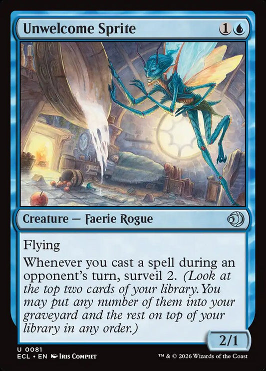 Unwelcome Sprite 81/273 (Lorwyn Eclipsed)  - Foil