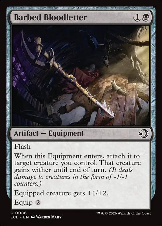 Barbed Bloodletter 86/273 (Lorwyn Eclipsed)  - Foil