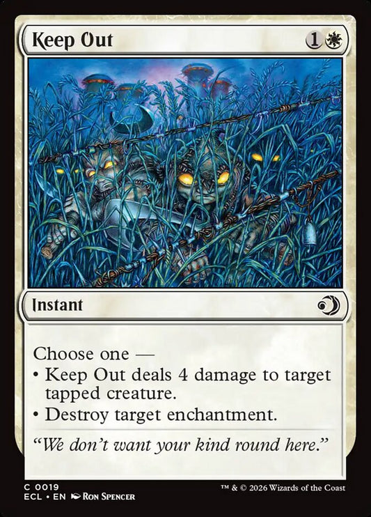 Keep Out 19/273 (Lorwyn Eclipsed)  - Foil