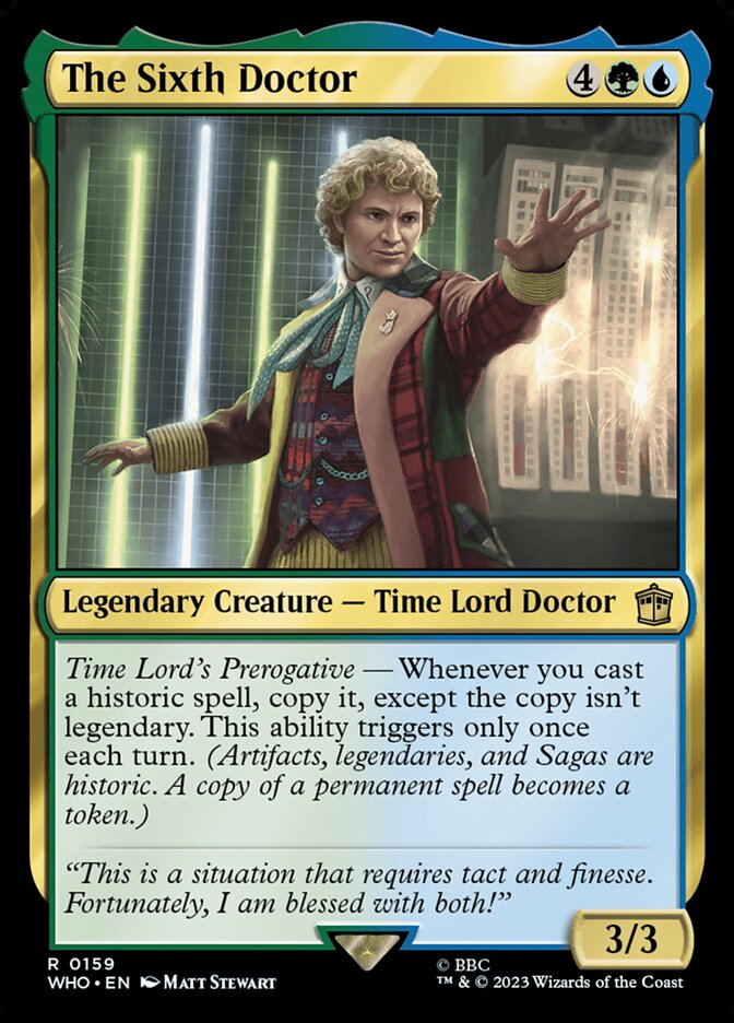 The Sixth Doctor 159 (Universes Beyond: Doctor Who)  - Foil