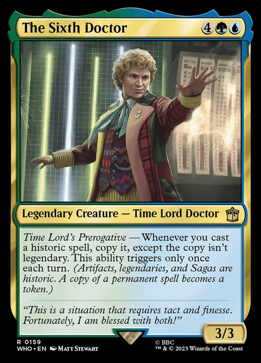 The Sixth Doctor 159 (Universes Beyond: Doctor Who)  - Foil