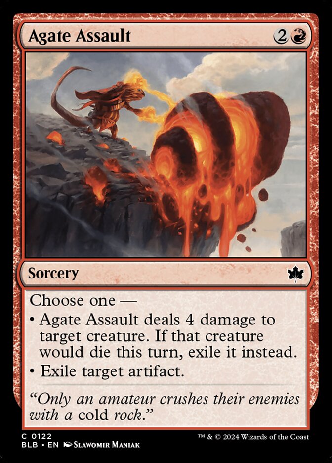 Agate Assault 122 (Bloomburrow)  - Foil