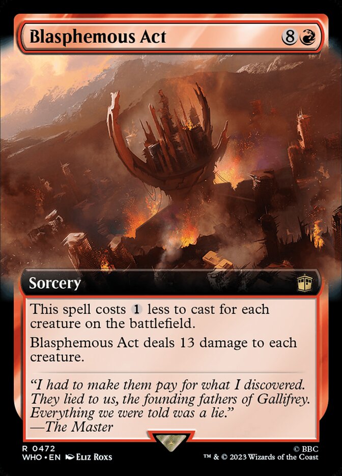 Blasphemous Act 472/331 (Universes Beyond: Doctor Who)  - Extended Art