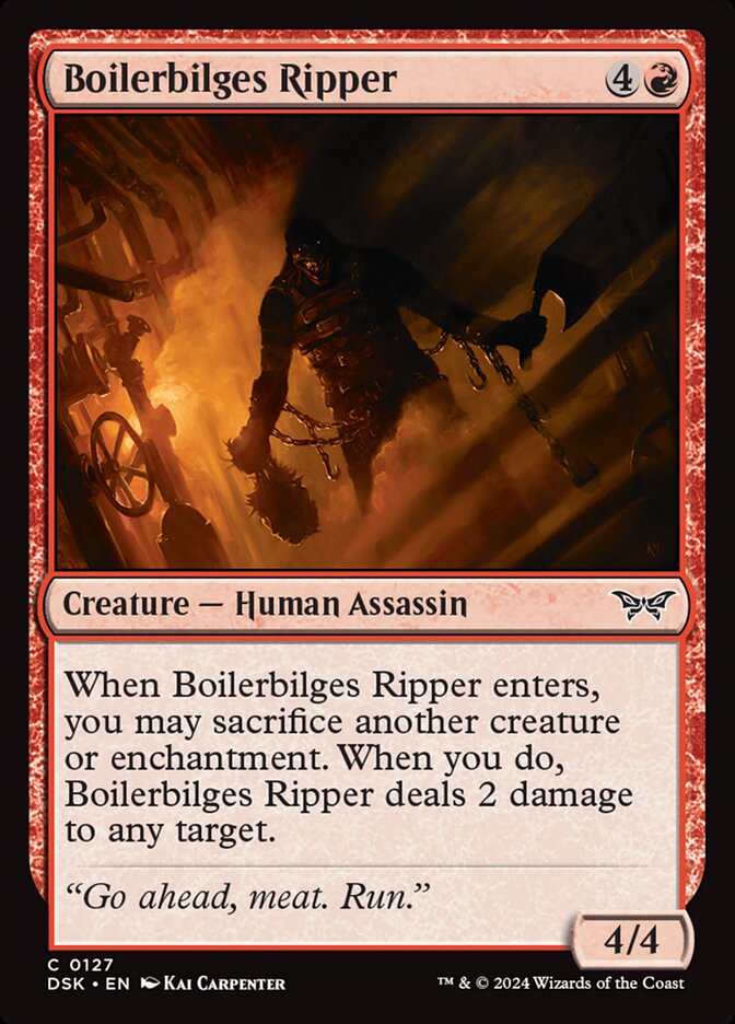 Boilerbilges Ripper 127/286 (Duskmourn: House of Horror)  - Foil
