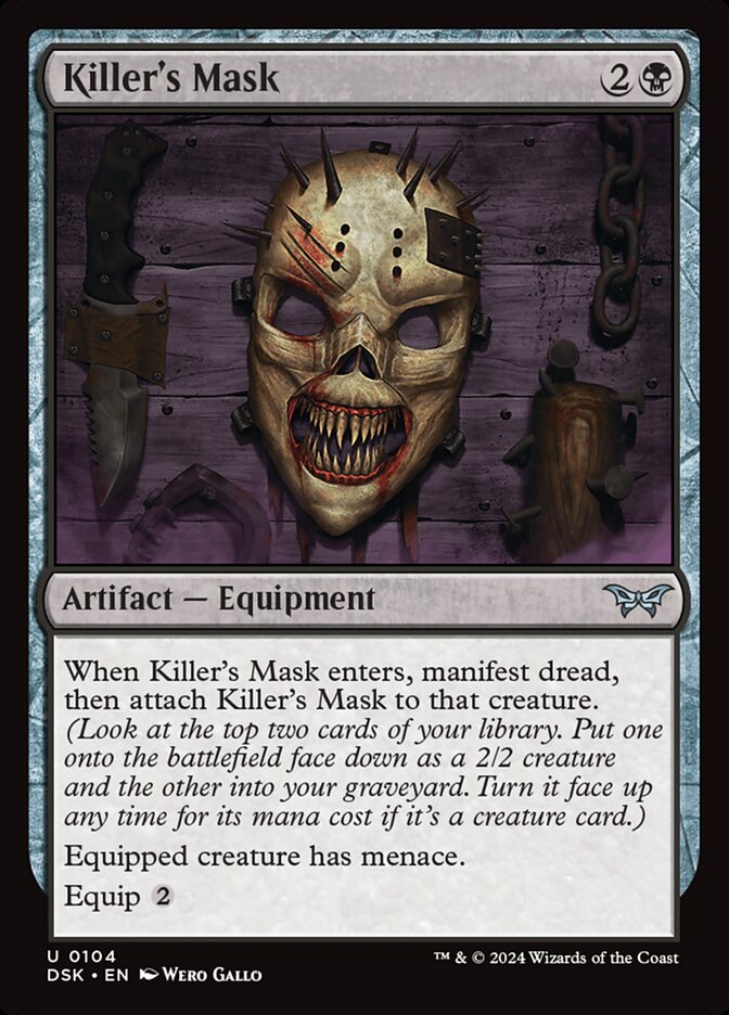 Killer's Mask 104/286 (Duskmourn: House of Horror)  - Foil