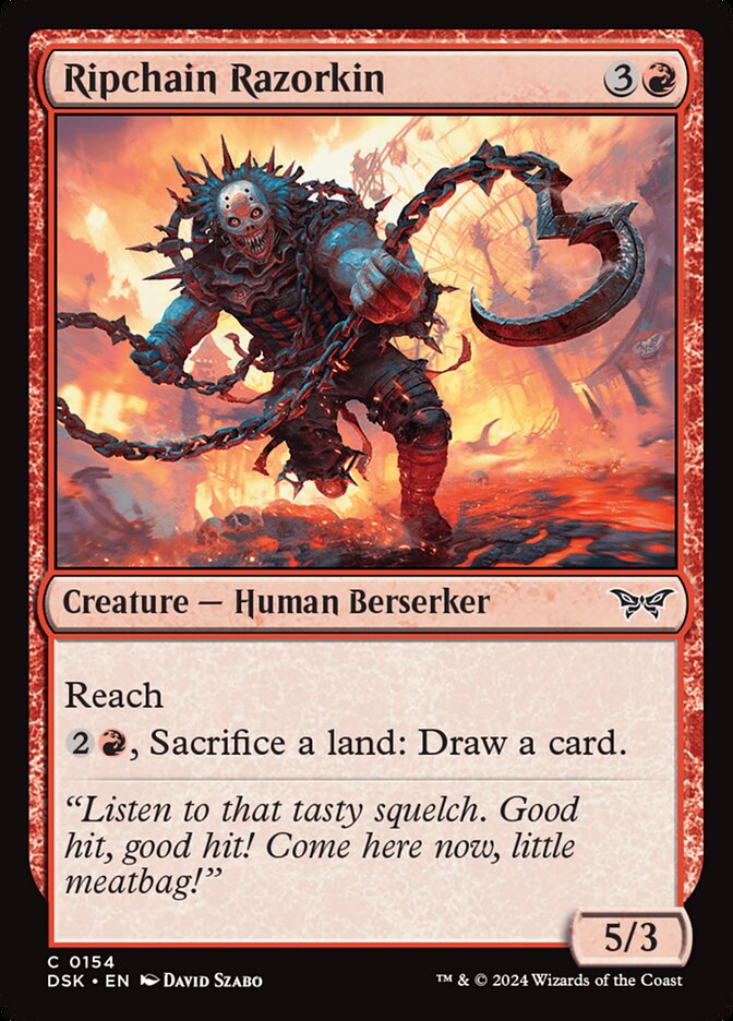 Ripchain Razorkin 154/286 (Duskmourn: House of Horror)  - Foil