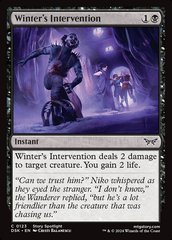 Winter's Intervention 123/286 (Duskmourn: House of Horror) 