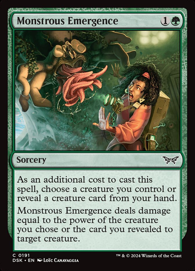 Monstrous Emergence 191 (Duskmourn: House of Horror)  - Foil