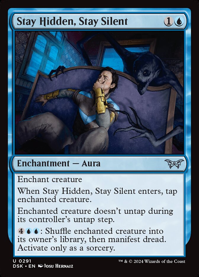 Stay Hidden, Stay Silent (Lurking Evil) 291 (Duskmourn: House of Horror)  - Foil