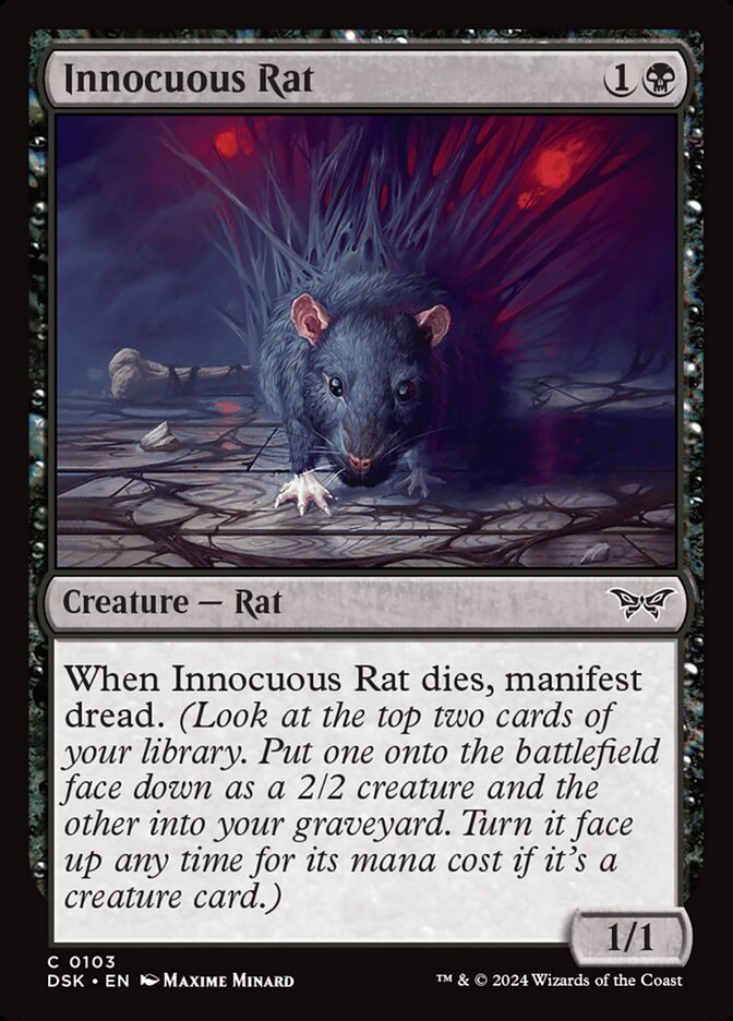 Innocuous Rat 103/286 (Duskmourn: House of Horror)  - Foil