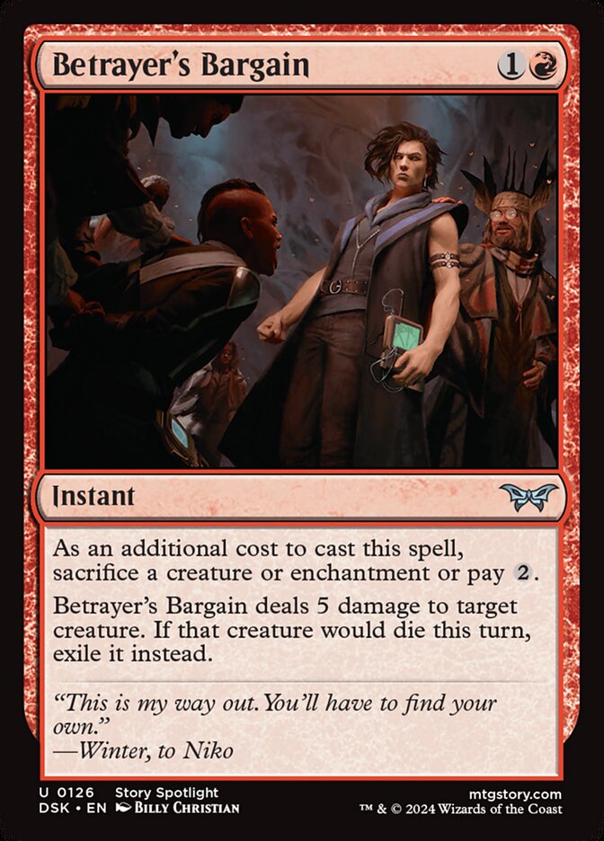 Betrayer's Bargain 126 (Duskmourn: House of Horror)  - Foil
