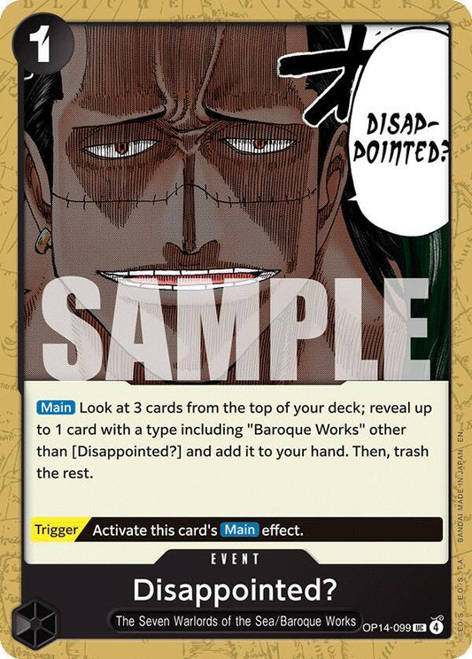Disappointed? OP14-099 (The Azure Sea's Seven) 