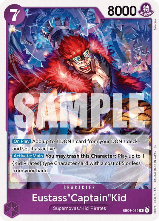 Eustass"Captain"Kid EB04-039 (The Azure Sea's Seven)  - Foil