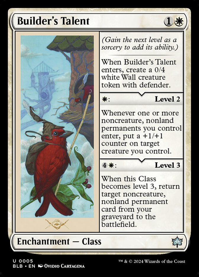 Builder's Talent 5 (Bloomburrow)  - Foil