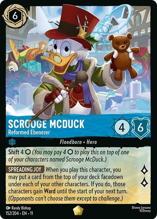Scrooge McDuck, Reformed Ebenezer 152/204 (Winterspell)  - Cold Foil