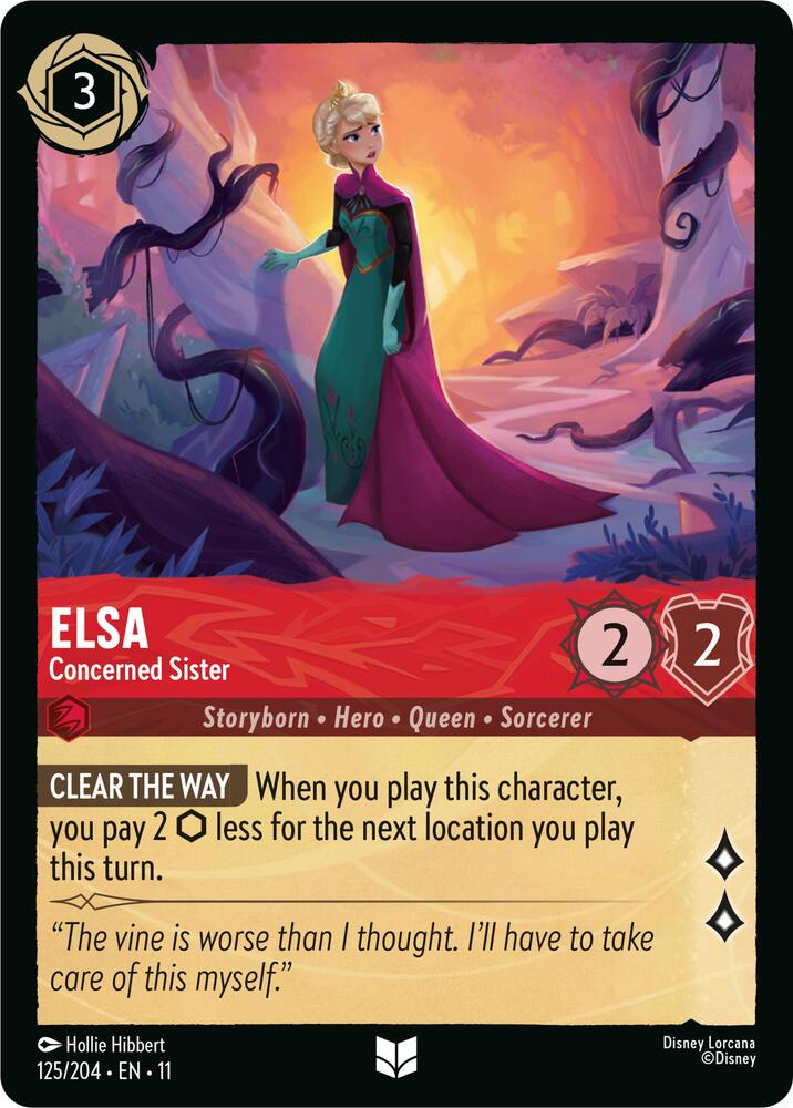 Elsa, Concerned Sister 125/204 (Winterspell)  - Cold Foil