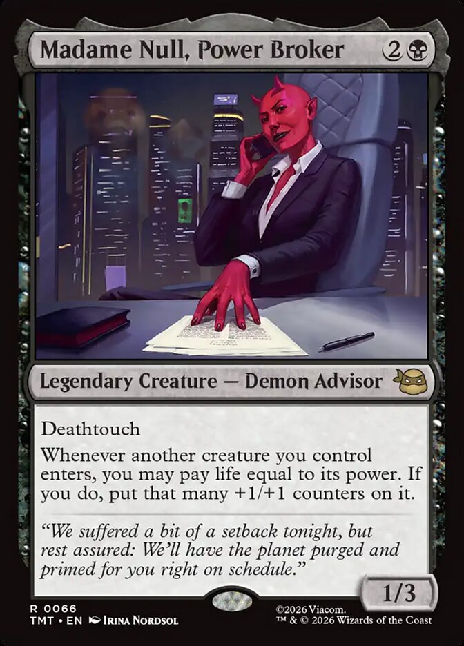 Madame Null, Power Broker (Teenage Mutant Ninja Turtles) 