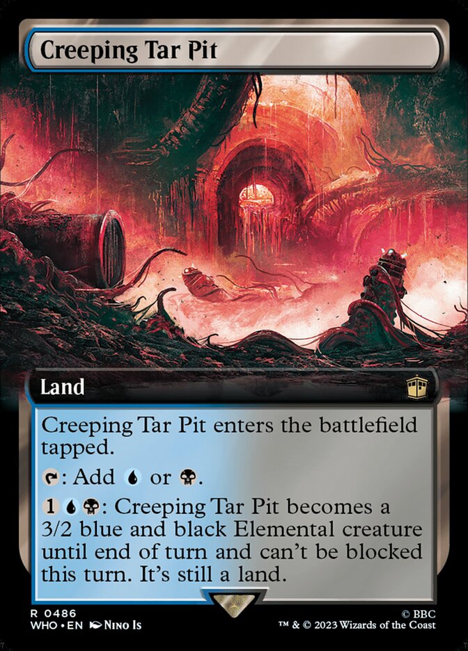 Creeping Tar Pit 486/331 (Universes Beyond: Doctor Who)  - Extended Art Foil