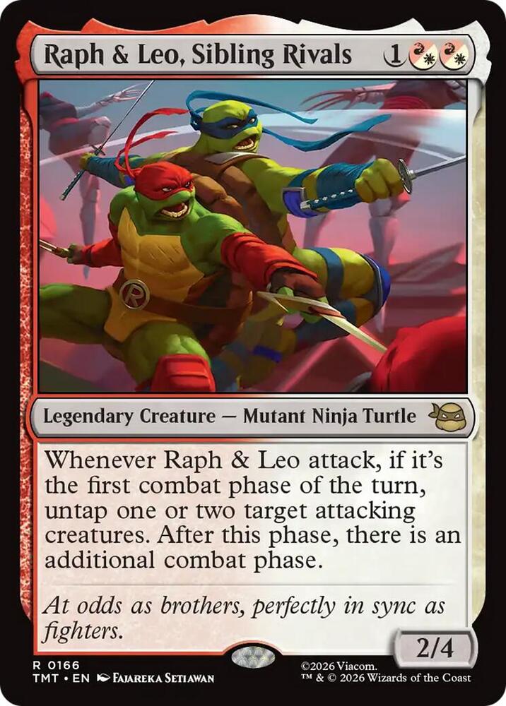 Raph and Leo Sibling Rivals 166 (Teenage Mutant Ninja Turtles)  - Foil