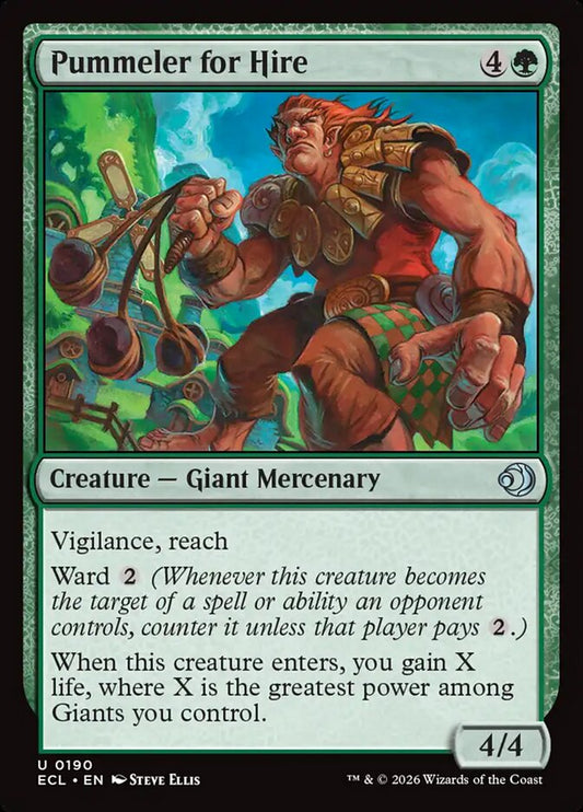 Pummeler for Hire 190/273 (Lorwyn Eclipsed)  - Foil