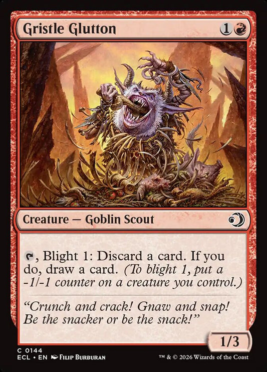 Gristle Glutton 144/273 (Lorwyn Eclipsed)  - Foil