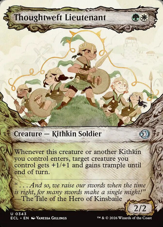 Thoughtweft Lieutenant  343/273 (Lorwyn Eclipsed)  - Showcase Foil