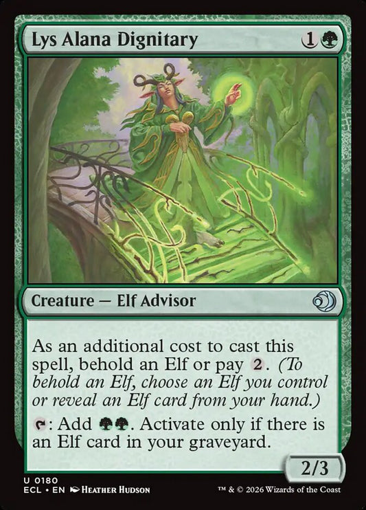 Lys Alana Dignitary 180/273 (Lorwyn Eclipsed)  - Foil