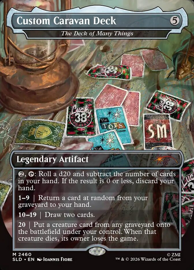 Custom Caravan Deck // The Deck of Many Things 2460 (Secret Lair Drop Series)  - Borderless