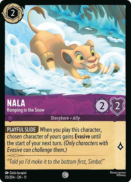 Nala Romping in the Snow 35/204 (Winterspell)  - Cold Foil