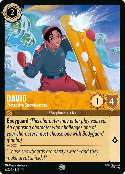 David, Protective Snowboarder 9/204 (Winterspell)  - Cold Foil