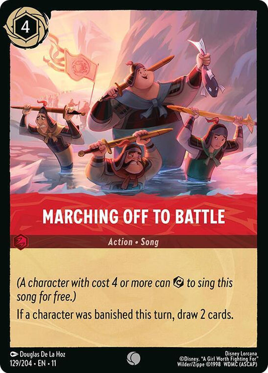 Marching Off to Battle 129/204 (Winterspell)  - Cold Foil