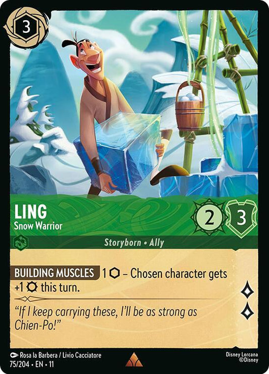 Ling, Snow Warrior 75/204 (Winterspell)  - Cold Foil