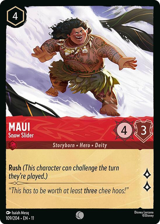 Maui, Snow Slider 109/204 (Winterspell)  - Cold Foil