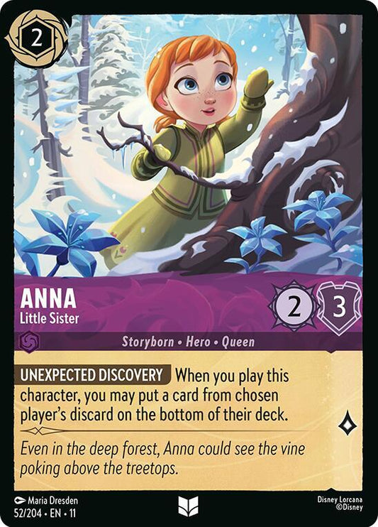 Anna, Little Sister 52/204 (Winterspell)  - Cold Foil