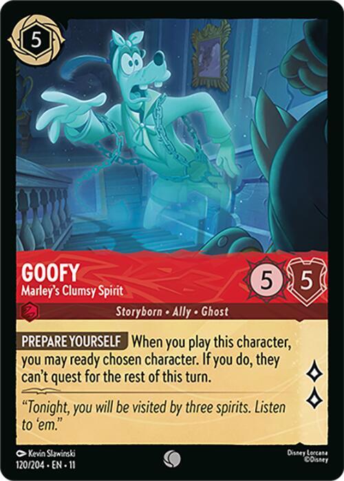 Goofy, Marley's Clumsy Spirit 120/204 (Winterspell)  - Cold Foil