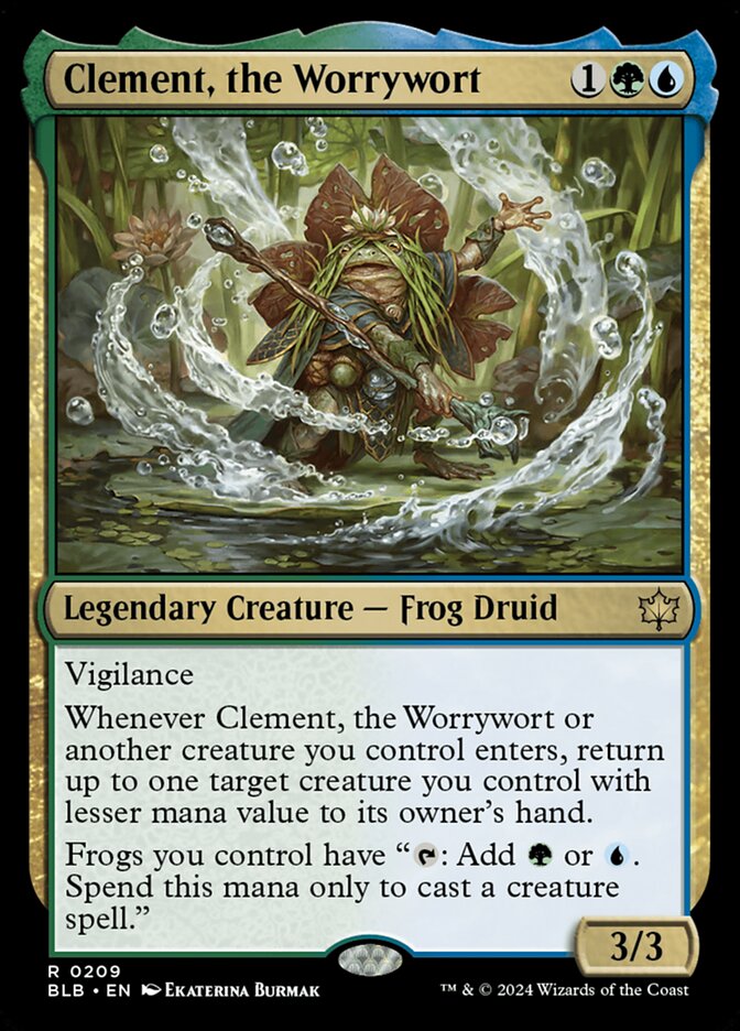 Clement, the Worrywort 209 (Bloomburrow)  - Foil